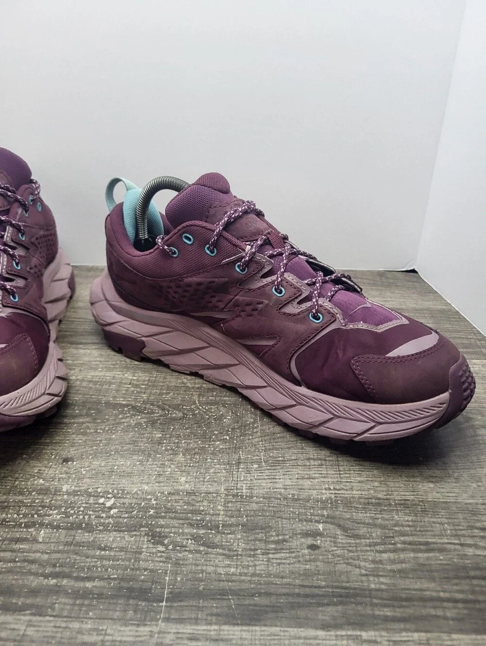 Hoka One Anacapa Low GTX Waterproof Purple Hiking Shoes Sneakers Womens 10.5 B